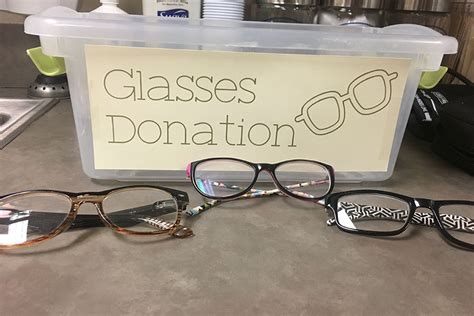 charity that takes old glasses.